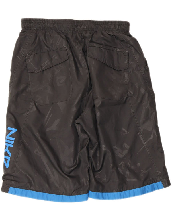 Shorts esportivos gráficos Nike Boys 13-14 anos XL cinza poliéster