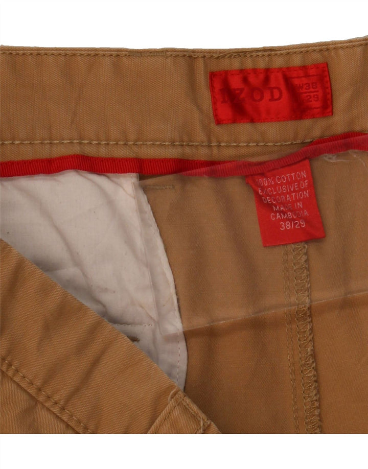 IZOD Mens Straight Chino Trousers W38 L29 Beige Cotton Vintage Izod and Second-Hand Izod from Messina Hembry 