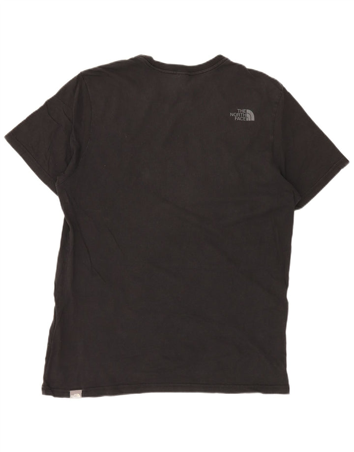 Camiseta gráfica masculina THE NORTH FACE top grande de algodão preto