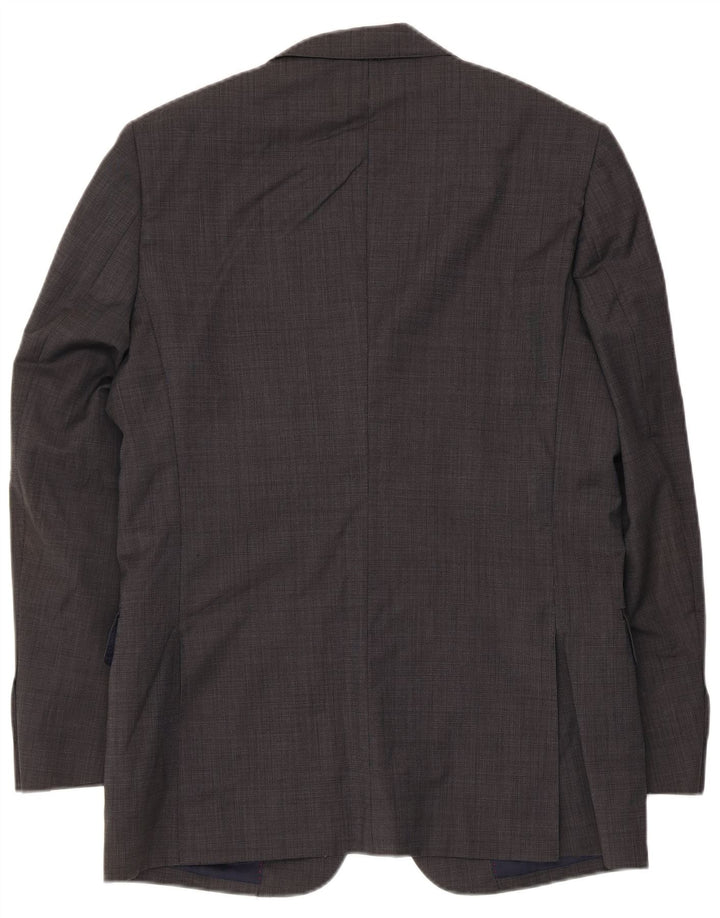 Jaqueta blazer masculina ZARA com 3 botões EU 46 pequena lã cinza