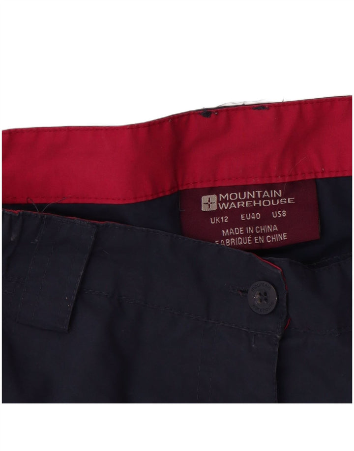 Calça cargo feminina Mountain Warehouse UK 12 médio W30 L22 azul marinho