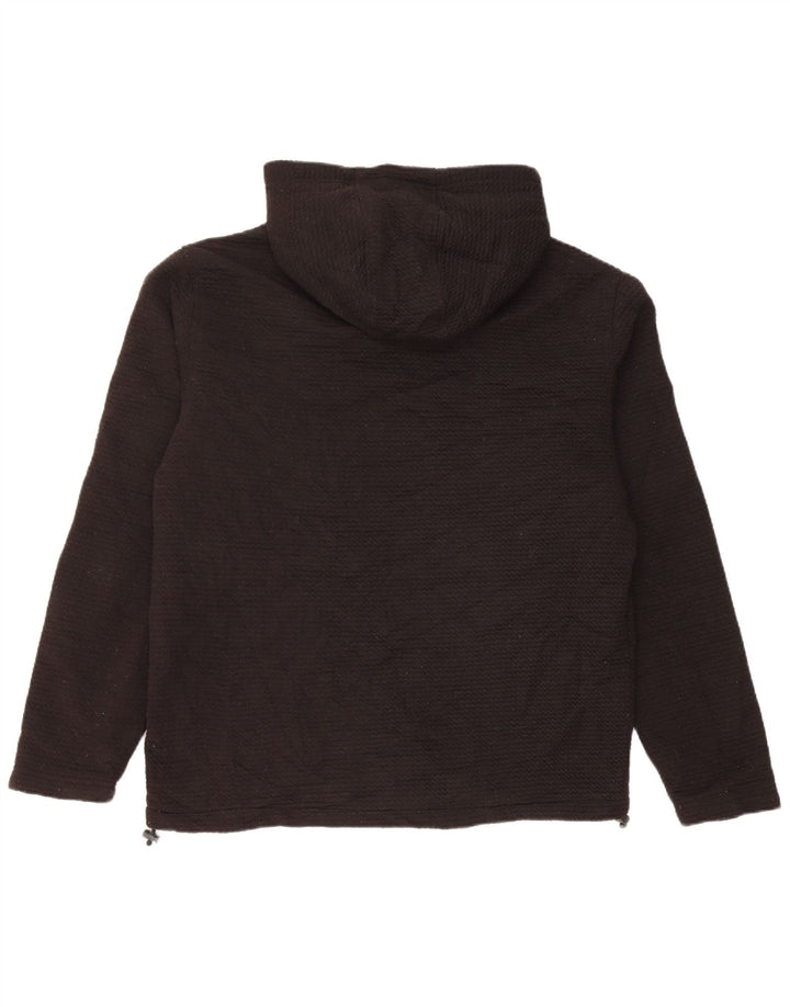 Suéter masculino com capuz New Balance Sherpa Zip poliéster preto médio