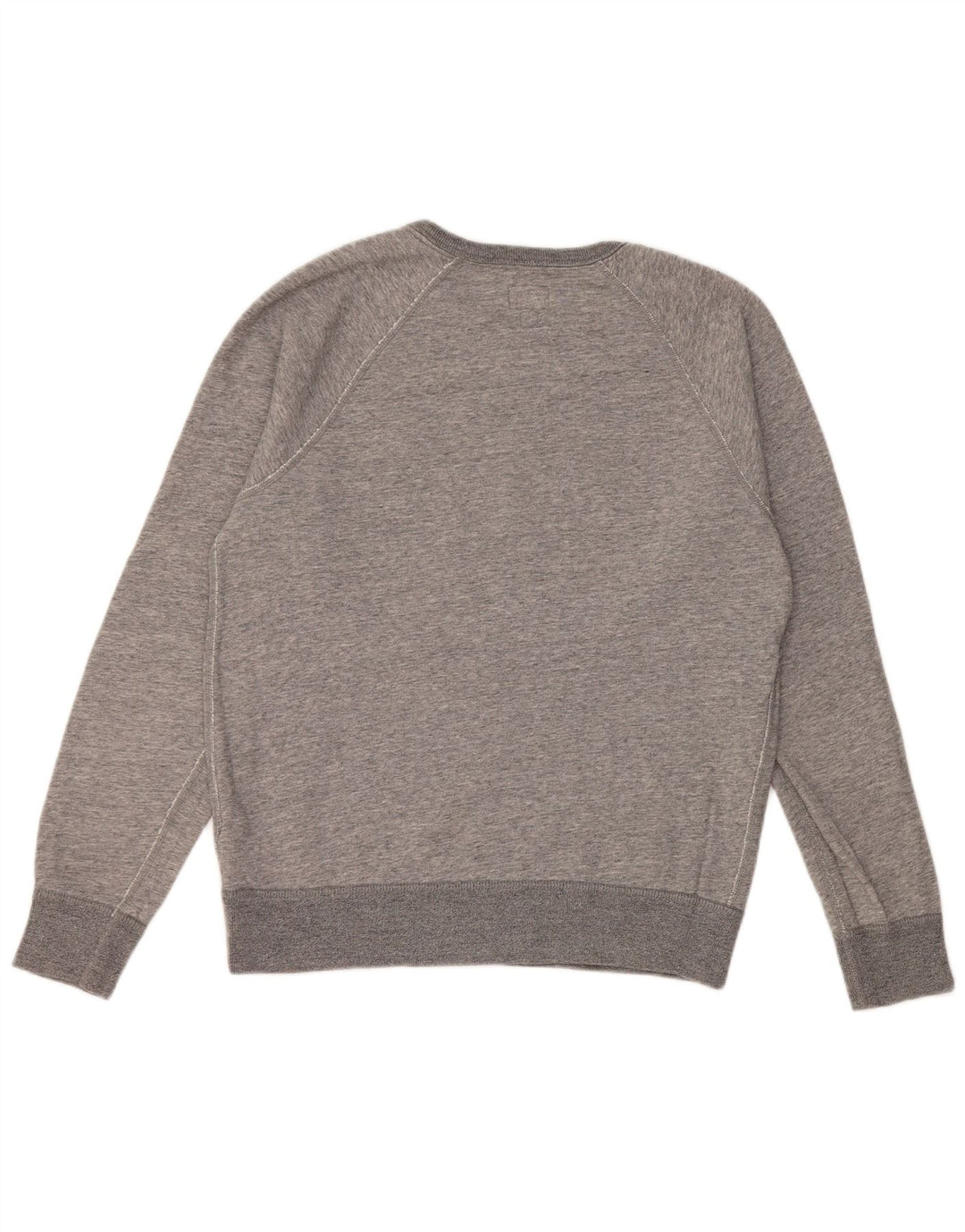 J. CREW Suéter feminino oversized UK 10 pequeno algodão cinza