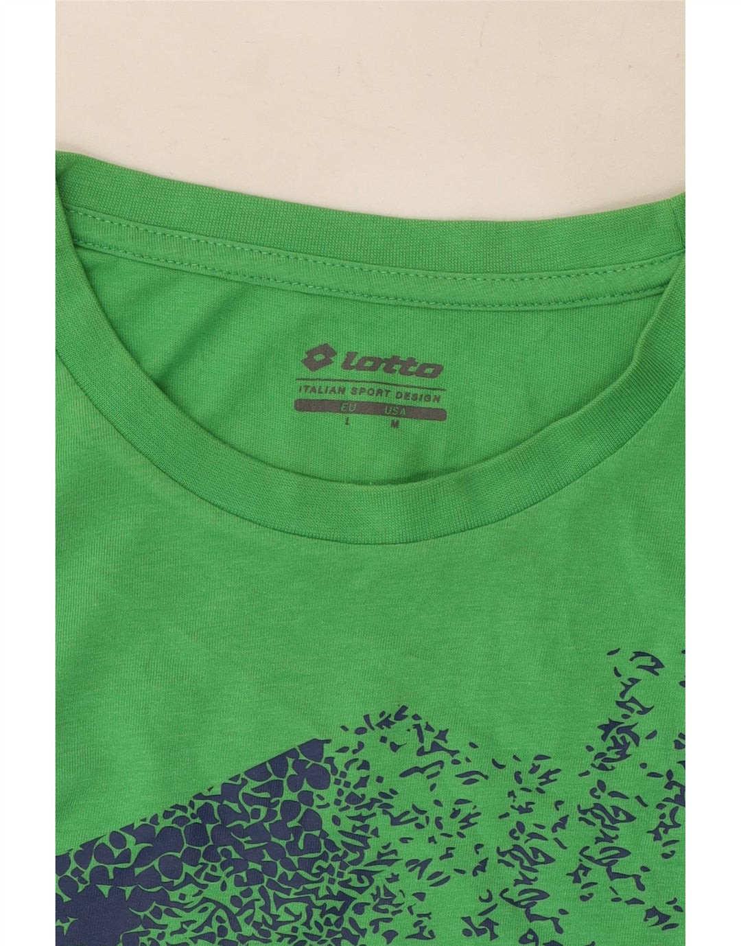Camiseta masculina gráfica Lotto Top verde médio