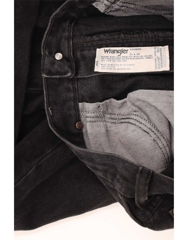 Jeans retos femininos Wrangler W31 L34 algodão preto