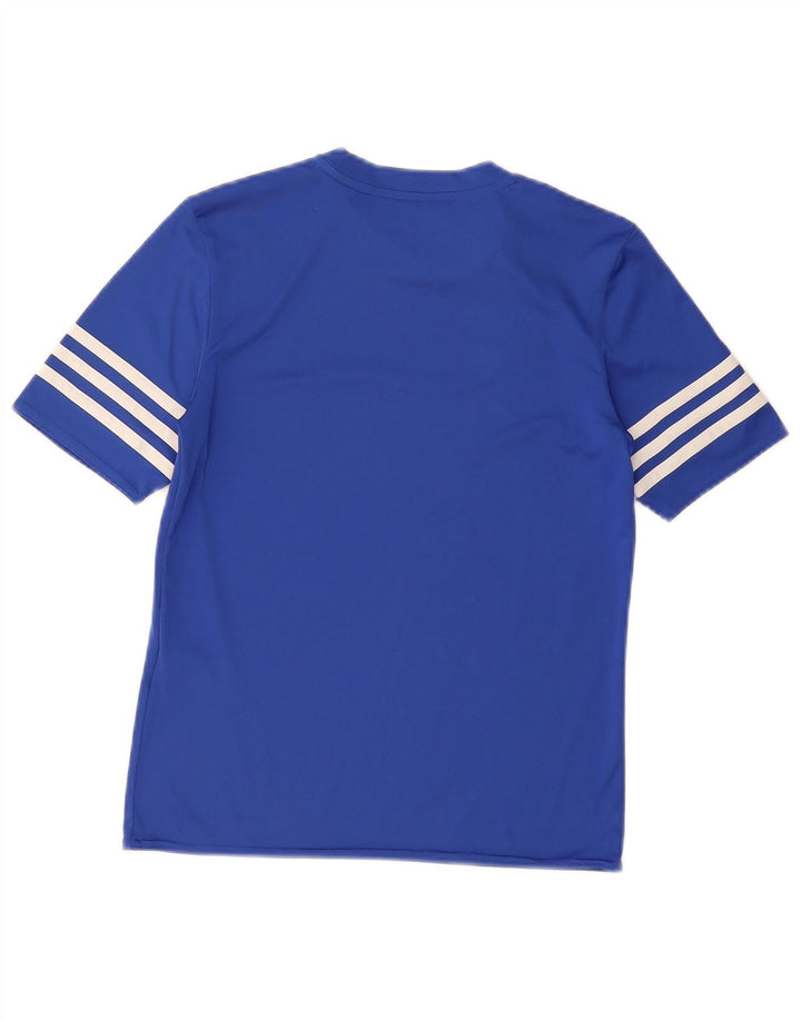 Camiseta Adidas Boys Climalite Top 11-12 Anos Grande Azul Poliéster