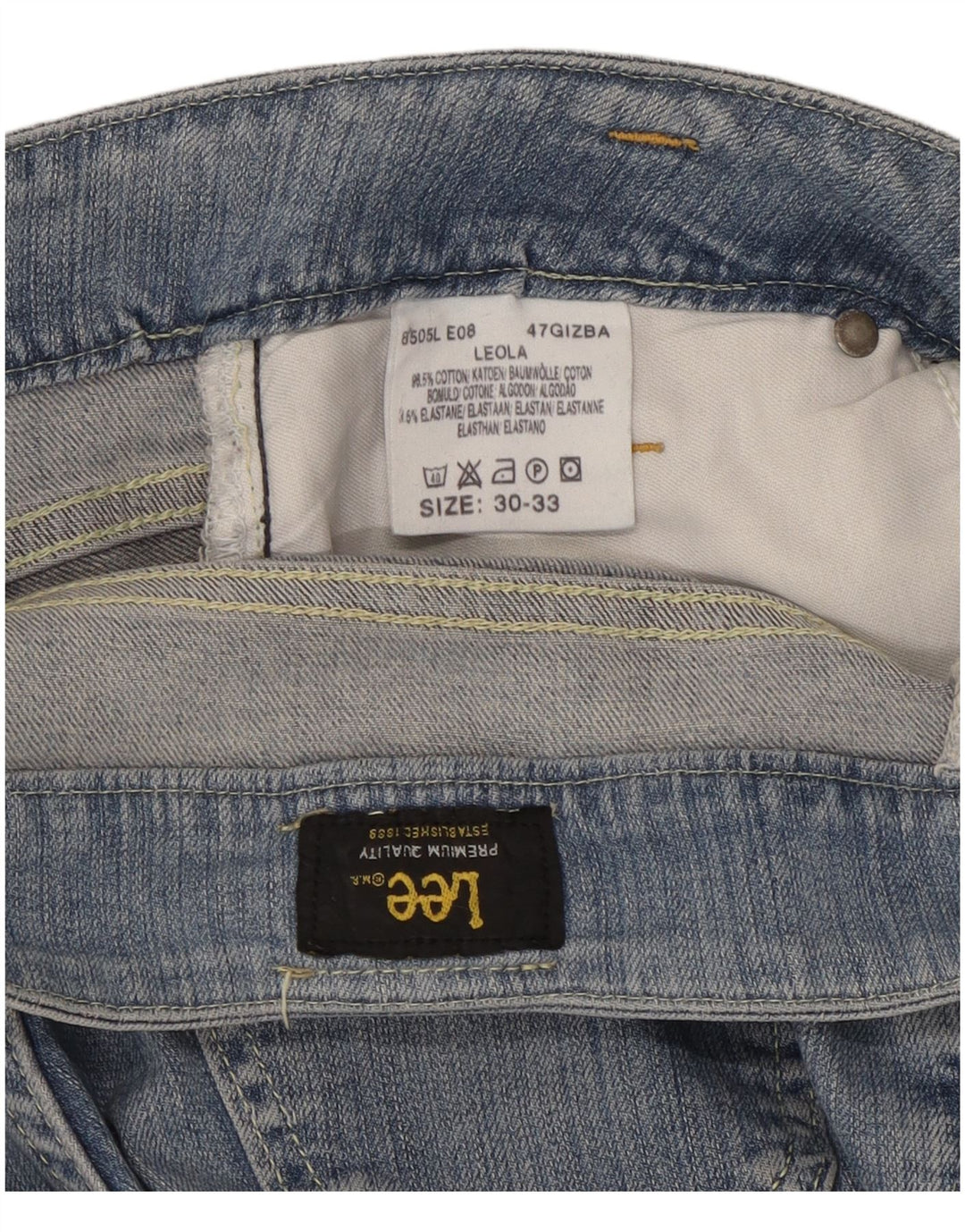 Lee Womens Leola Bootcut Jeans W30 L28 Azul Algodão