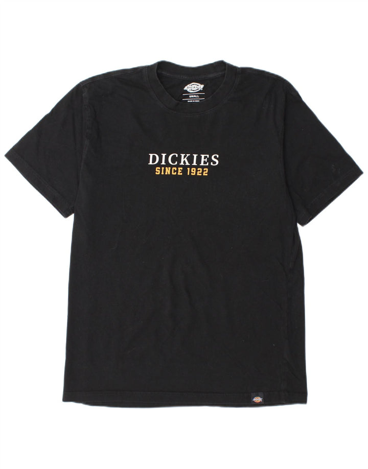 DICKIES Camiseta masculina gráfica gráfica top pequeno algodão preto