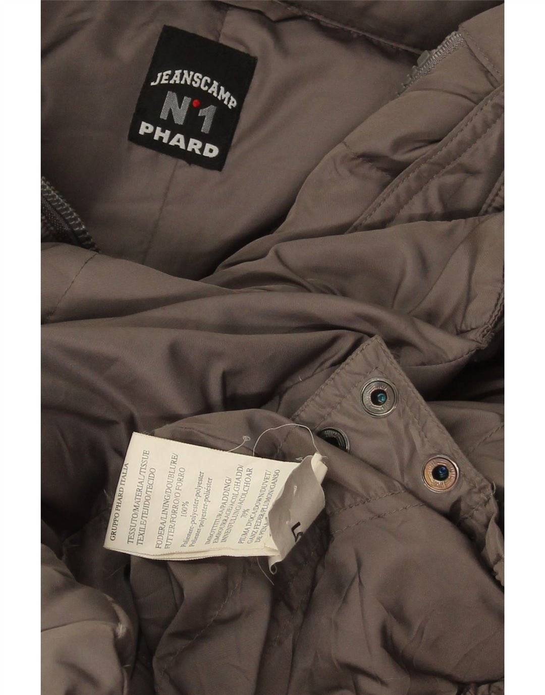 Casaco acolchoado feminino Phard UK 14 poliéster cinza médio