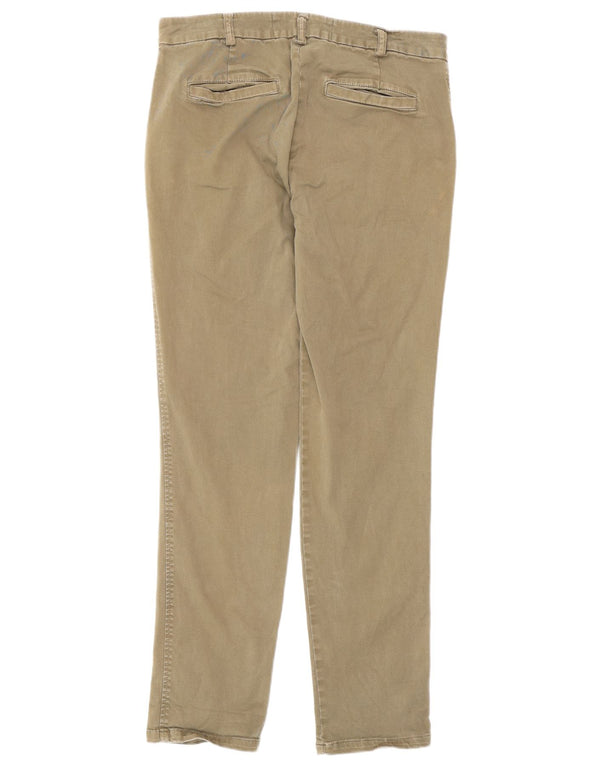Benetton Calça Chino Feminina Slim W30 L28 Verde