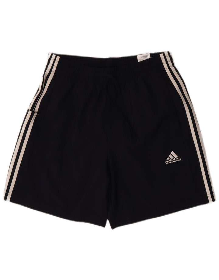 Shorts esportivos masculinos Adidas médio azul marinho poliéster
