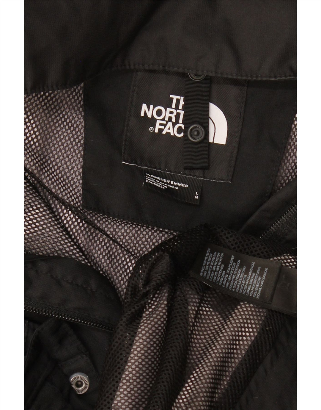 Jaqueta de chuva com capuz The North Face Womens Dryvent UK 16 grande preta