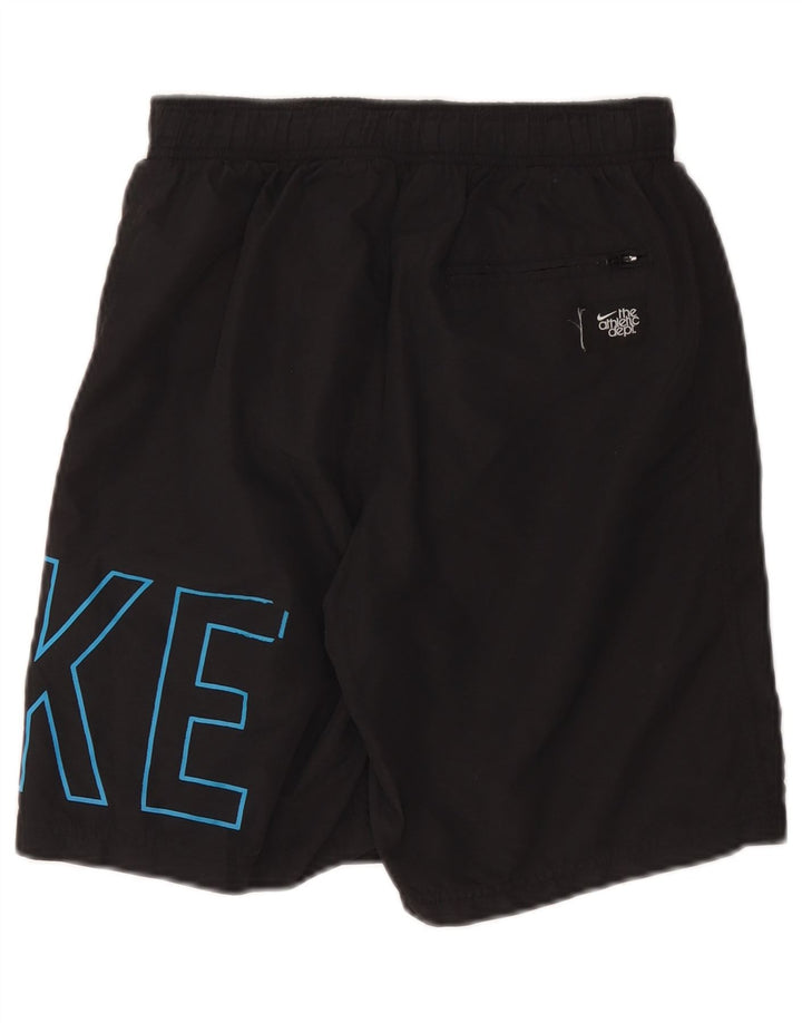 Shorts esportivos gráficos masculinos Nike pequenos pretos de nylon