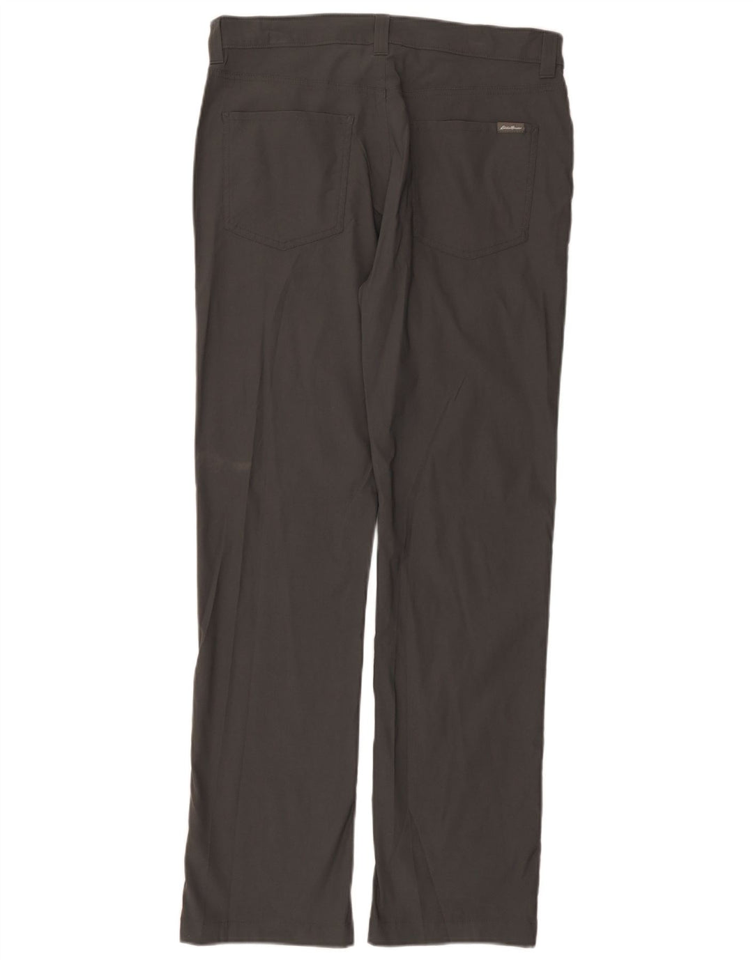 Calça casual reta masculina Eddie Bauer W33 L32 cinza nylon