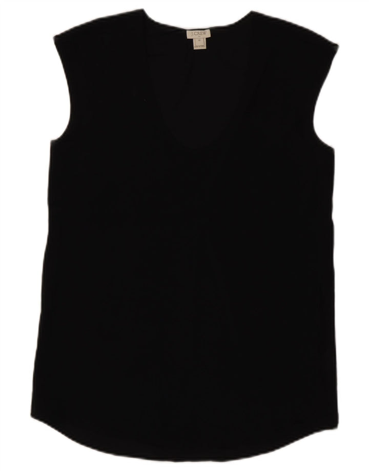 Blusa feminina sem mangas J. CREW US 00 2XS poliéster preto