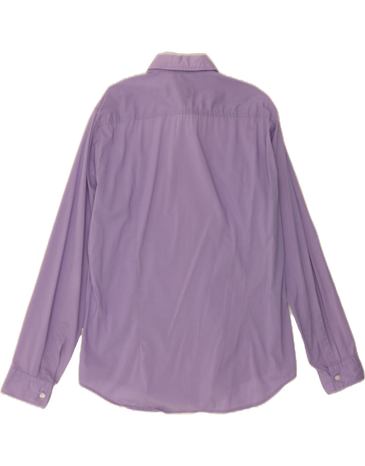 HUGO BOSS Mens Shirt Large Purple Cotton Vintage Hugo Boss and Second-Hand Hugo Boss from Messina Hembry 