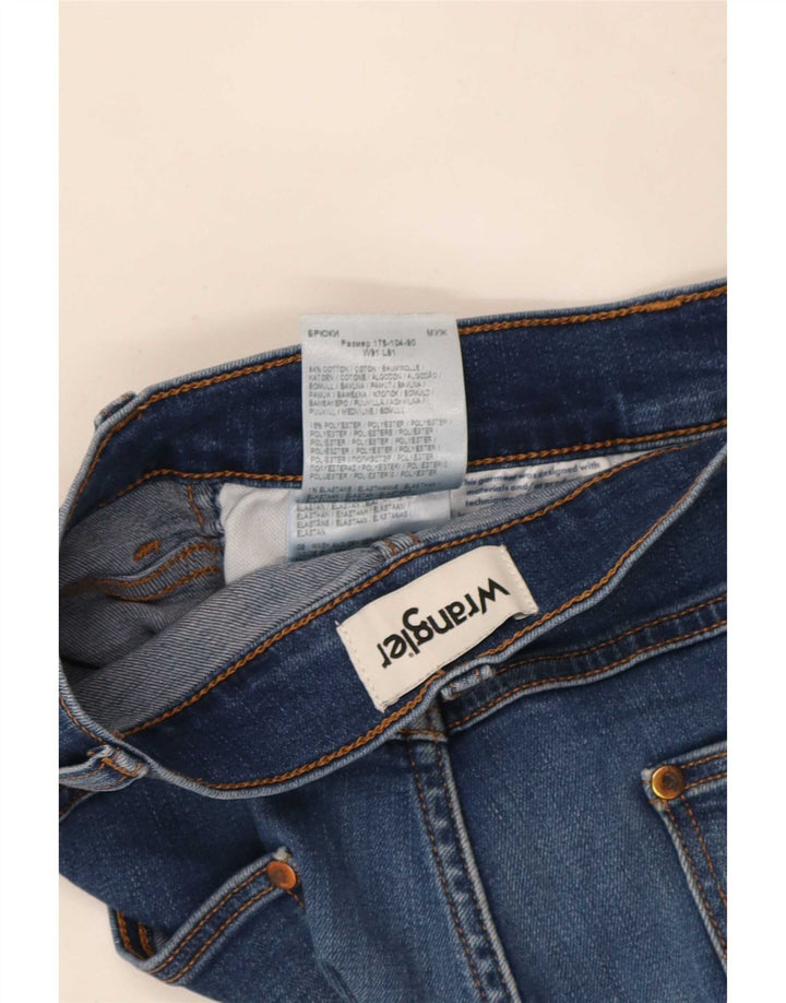 Wrangler Mens Larston Slim Jeans W36 L32 Azul Algodão