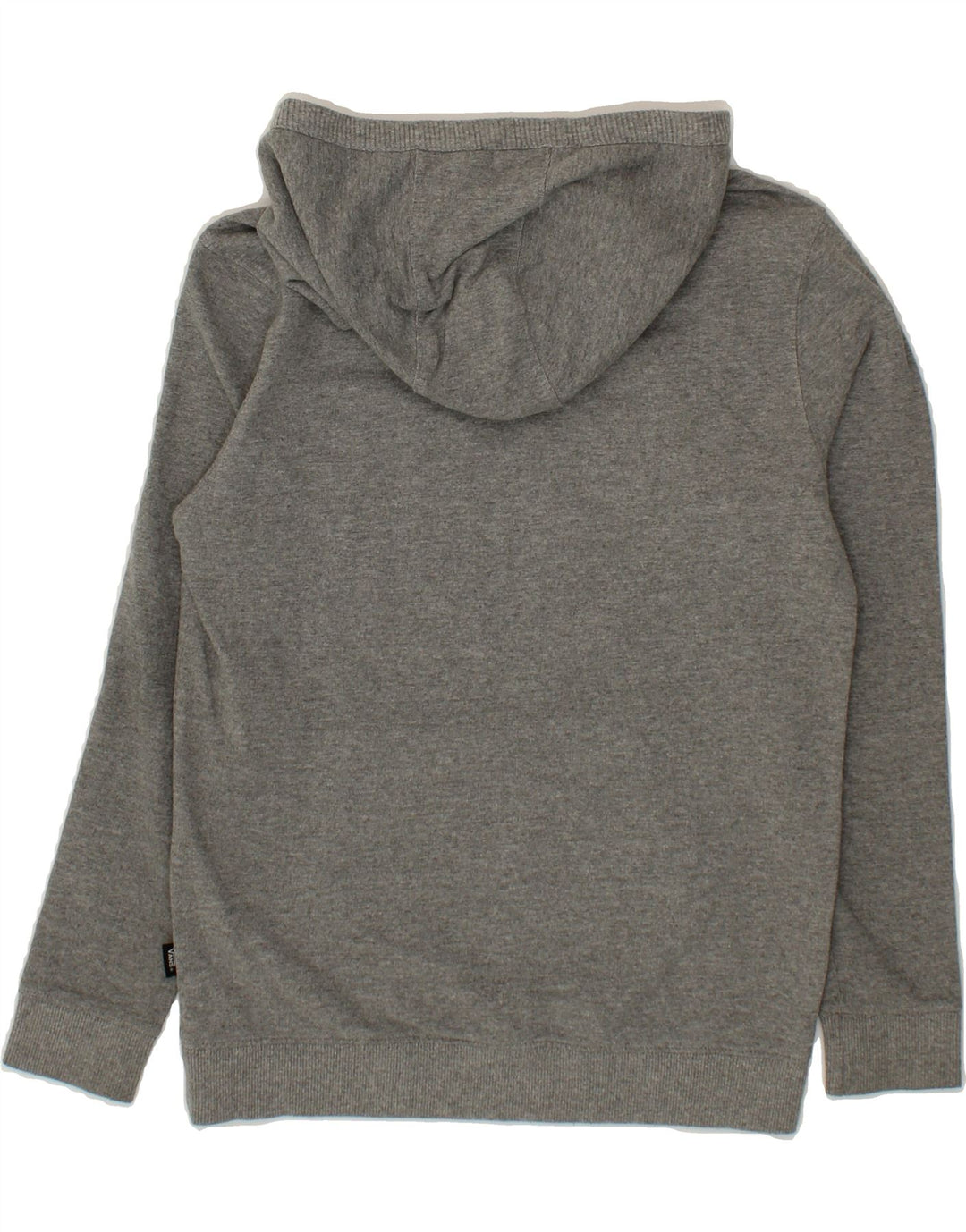 VANS Womens Graphic Hoodie Jumper UK 12 Medium Grey Cotton Vintage Vans and Second-Hand Vans from Messina Hembry 