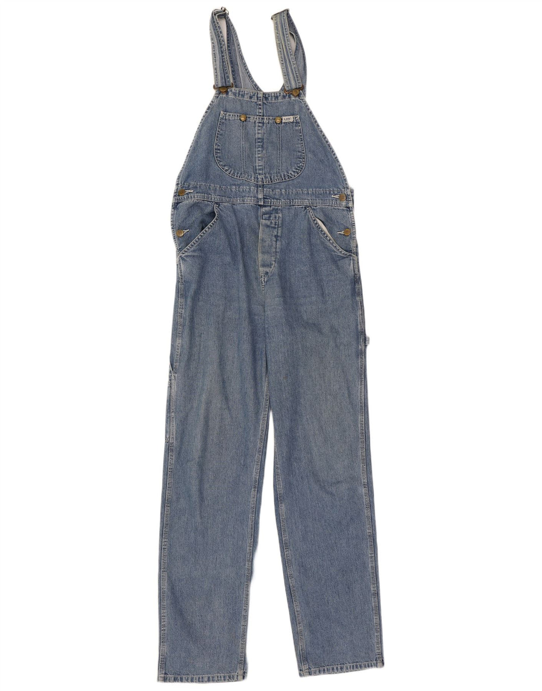 Lee Macacão Masculino Jeans Médio W32 L32 Azul Algodão