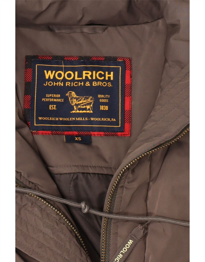 Jaqueta Parka Feminina WOOLRICH Reino Unido 6 XS Marrom Clássico