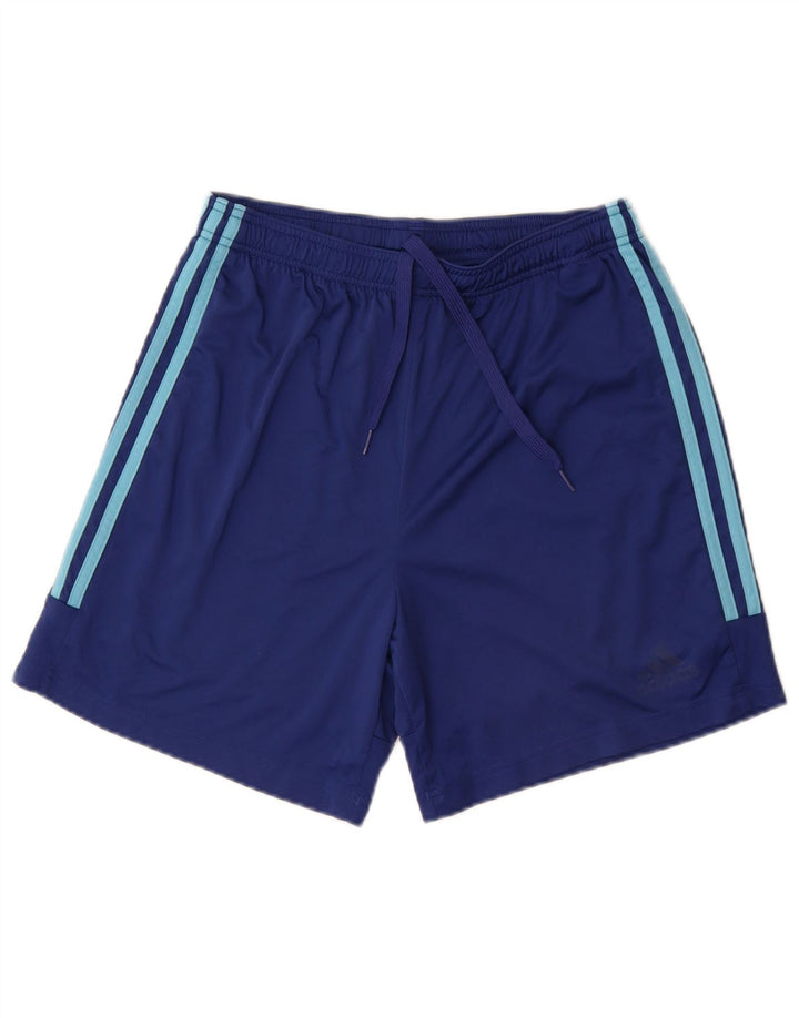 Adidas Mens Aeroready Sport Shorts Médio Azul Marinho Poliéster