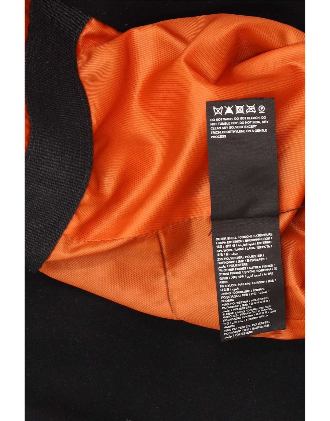 Casaco masculino Superdry Pea Coat UK 36 pequeno lã azul marinho