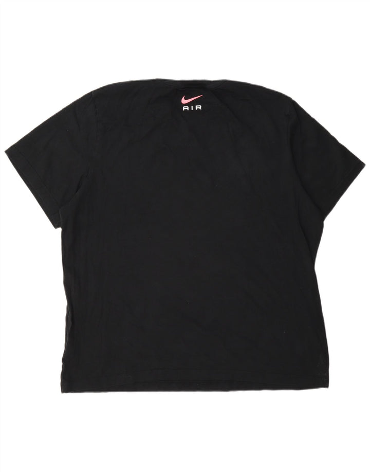 Camiseta Nike masculina gráfica Top 2XL algodão preto