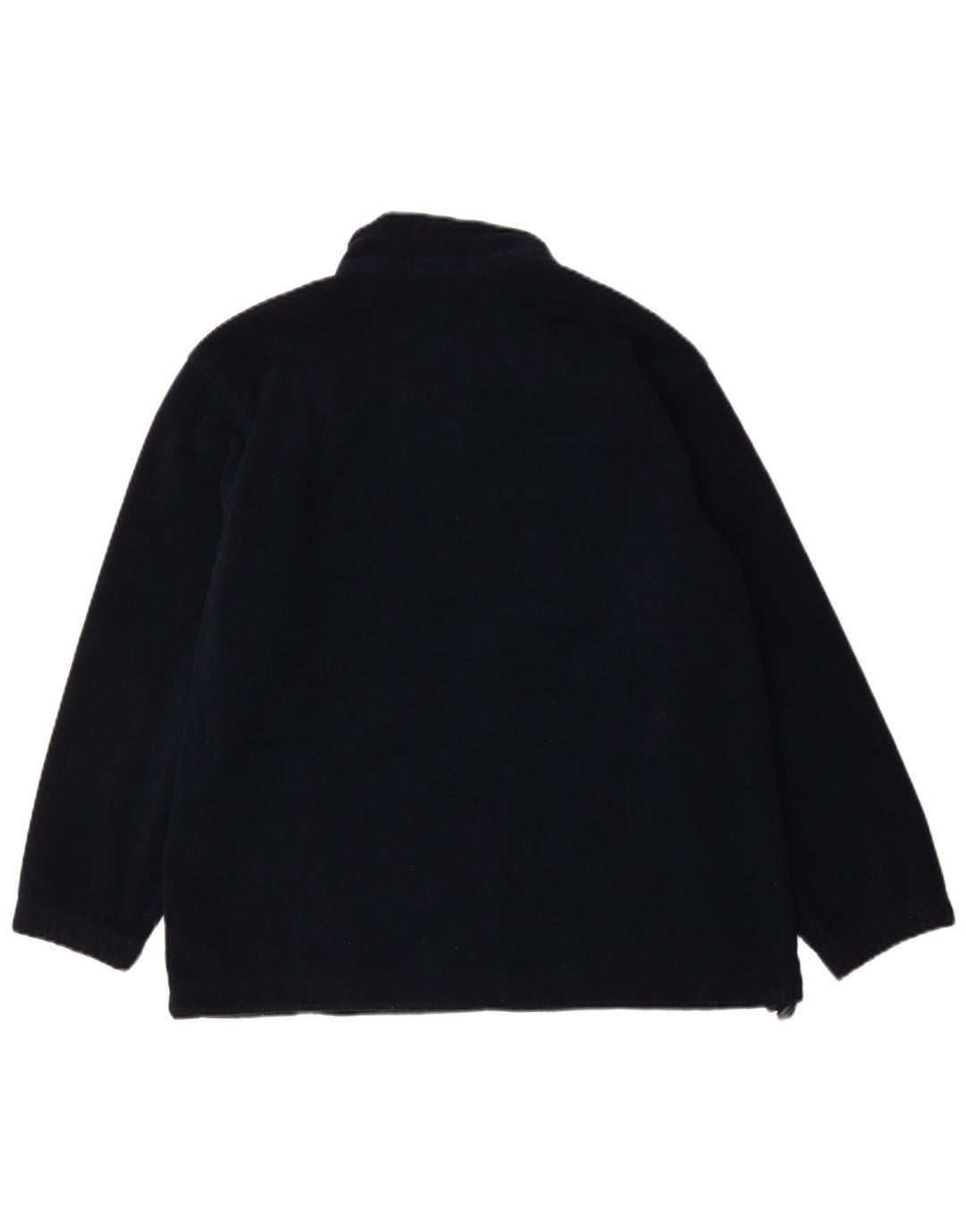 Jaqueta de lã feminina Marks & Spencer Reino Unido 14 grande poliéster azul marinho