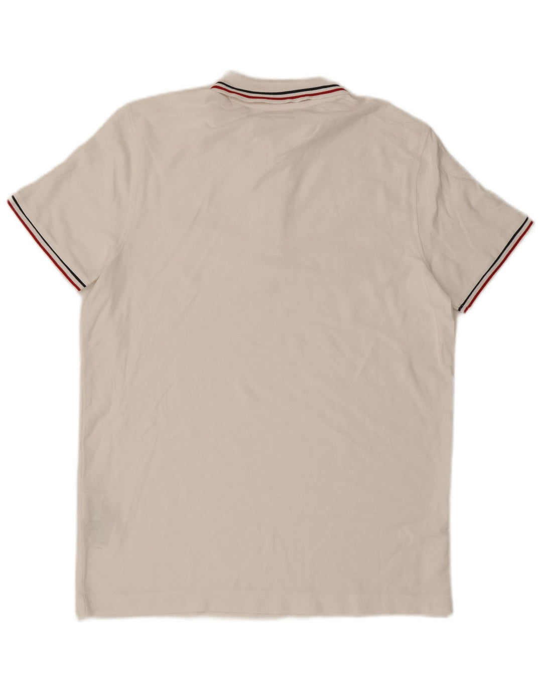 Camisa polo masculina Lotto de algodão branco médio