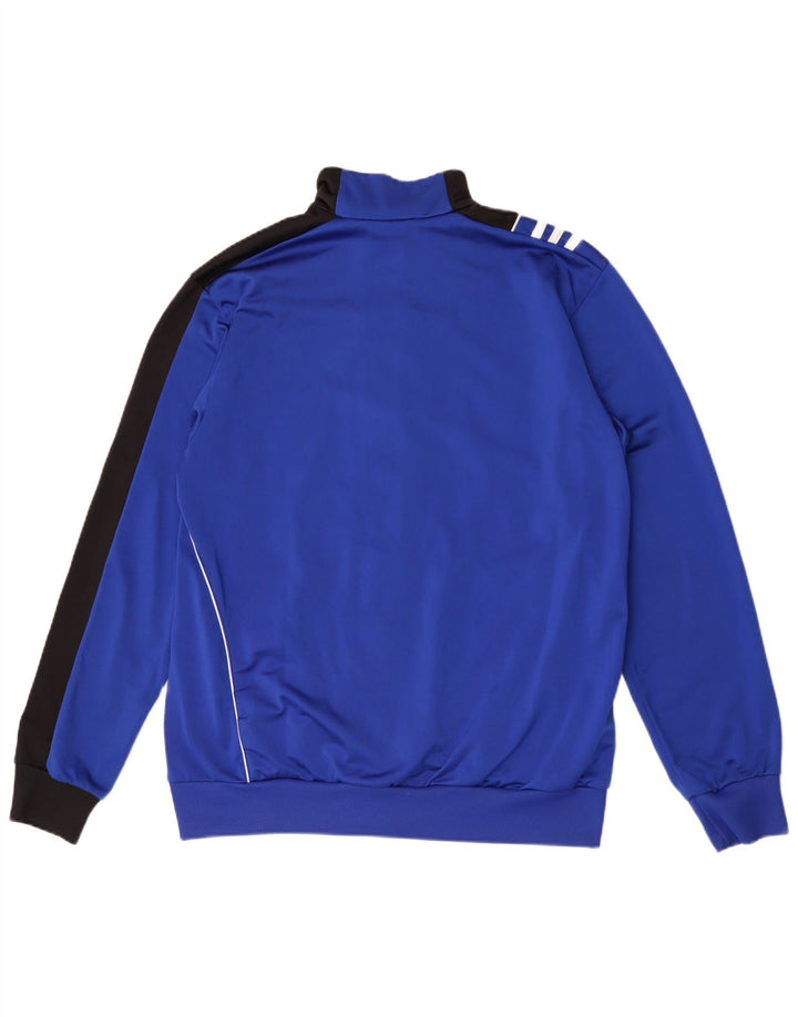 Adidas Mens Tracksuit Top Jacket UK 42/44 Grande Azul Colorblock Poliéster