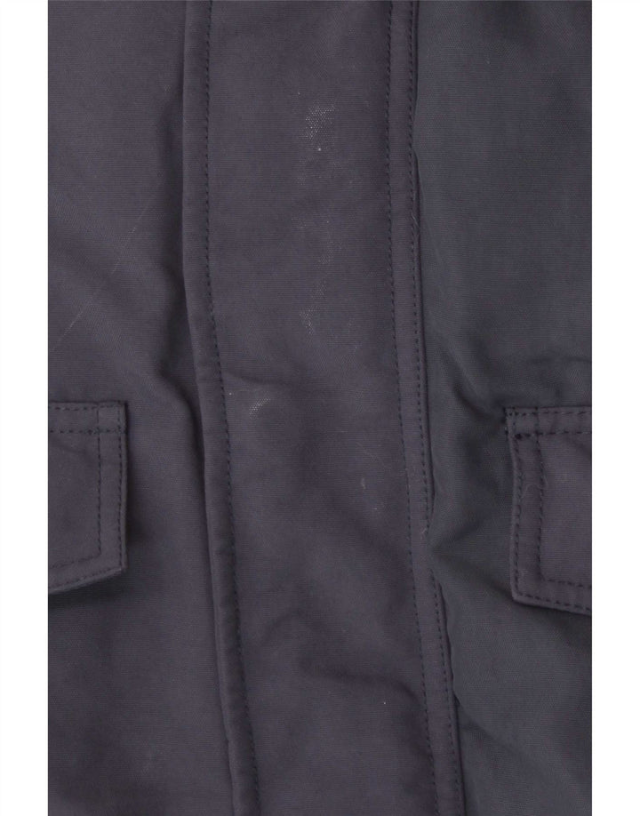Jaqueta masculina acolchoada com capuz Jack Wills Reino Unido 38 azul marinho médio