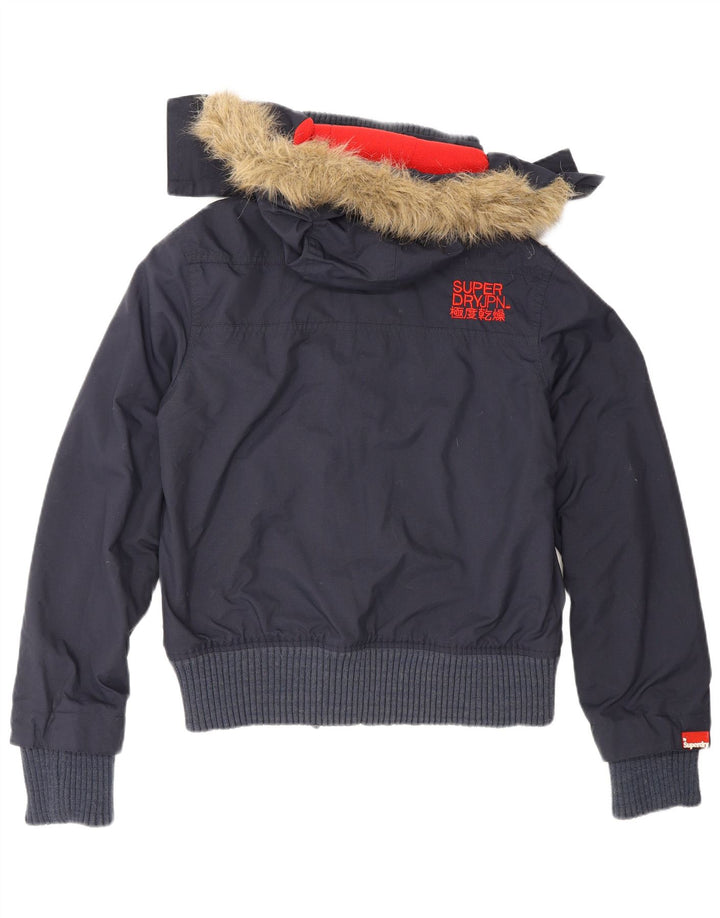 Jaqueta corta-vento feminina Superdry The Windbomber Reino Unido 12 médio azul marinho