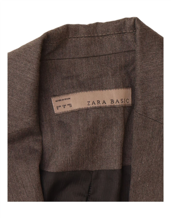 Jaqueta blazer masculina Zara com 1 botão Reino Unido 10 pequena cinza