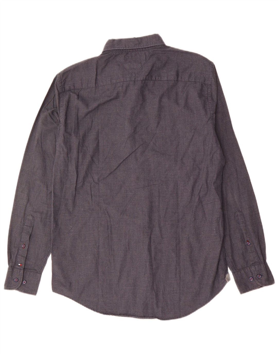 Camisa masculina Tommy Hilfiger New York Fit algodão cinza médio
