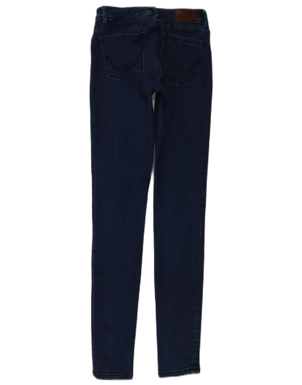 Superdry feminino Alexa Jegging jeans skinny W26 L32 algodão azul