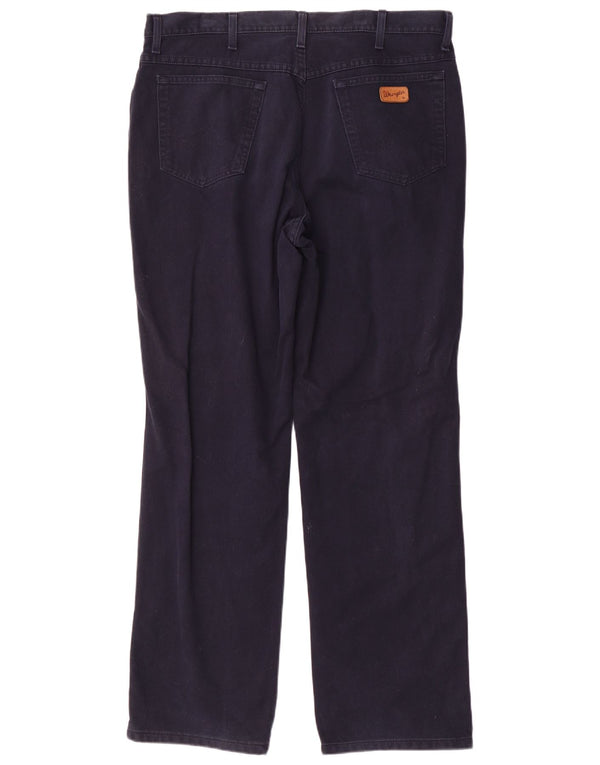 Calça Wrangler masculina Ohio reta casual W38 L32 algodão azul marinho