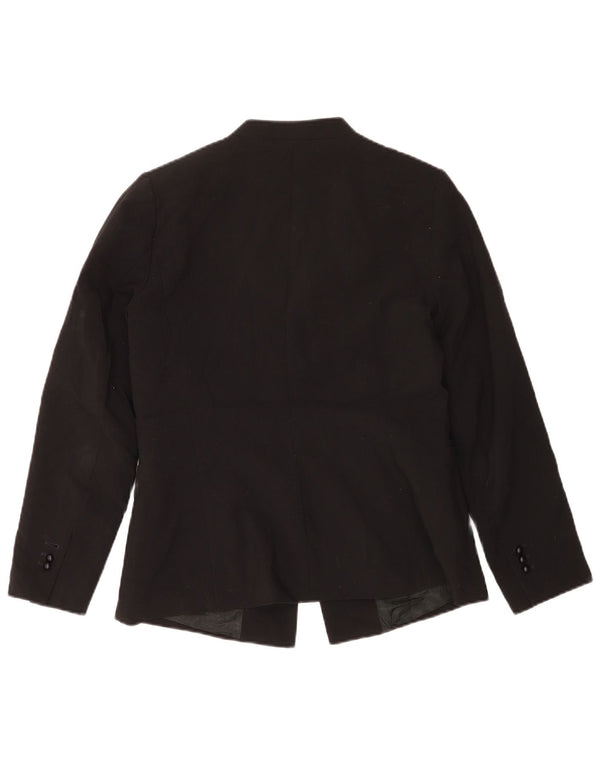 Jaqueta Blazer Feminina Zara Reino Unido 16 Grande Poliéster Preto