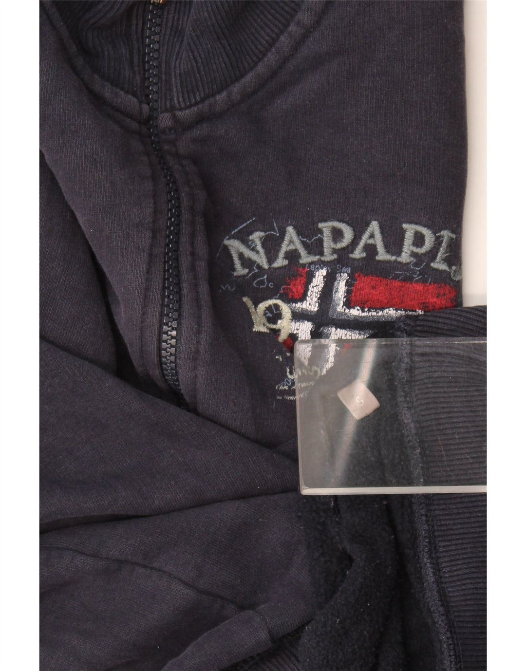 Jaqueta masculina Napapijri com agasalho gráfico pequeno azul marinho
