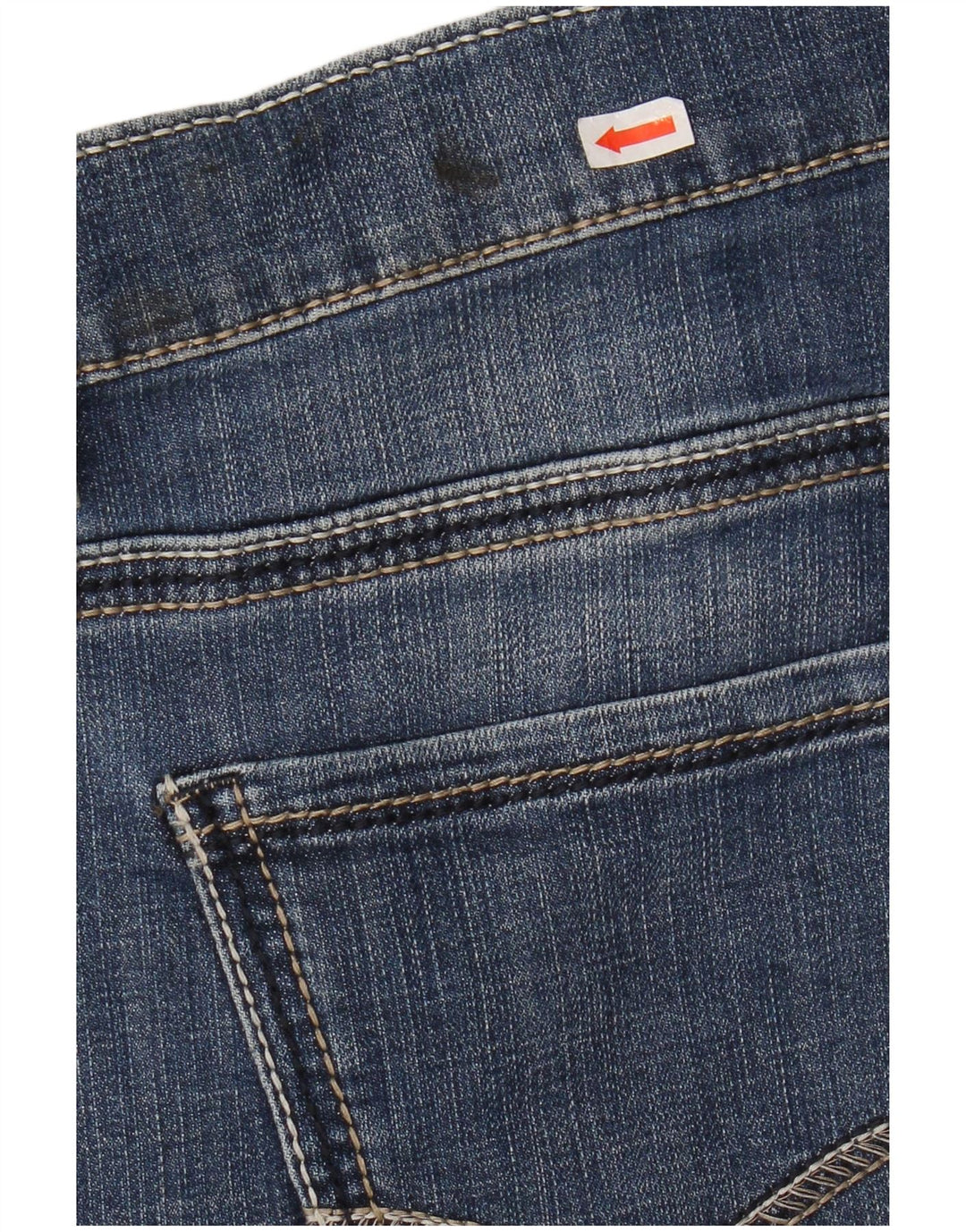 BKE Masculino Seth Straight Jeans W42 L32 Azul Algodão