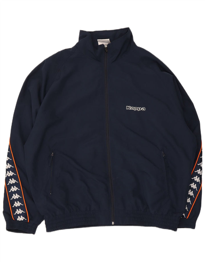 Jaqueta bomber masculina Kappa UK 44 2XL azul marinho poliéster