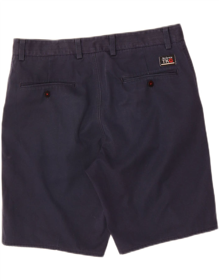 AVIREX Mens Chino Shorts W33 Medium Navy Blue Vintage Avirex and Second-Hand Avirex from Messina Hembry 