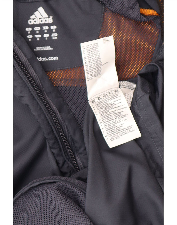 Adidas Mens Clima Proof Tracksuit Top Jaqueta Cinza Médio Colourblock