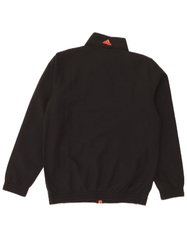 Casaco de treino gráfico Adidas Boys 11-12 anos preto poliéster