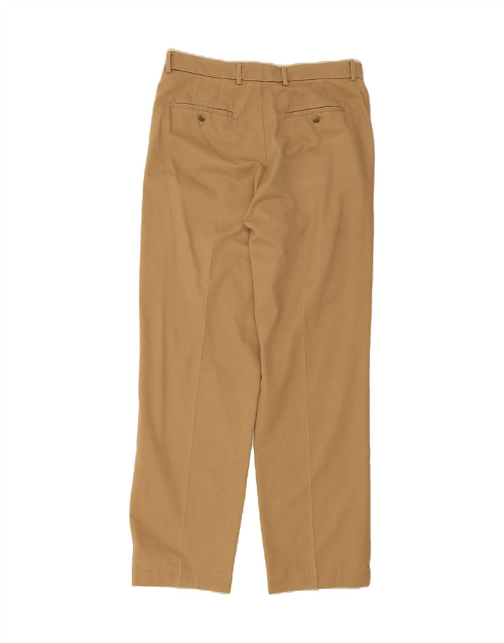 IZOD Mens Straight Chino Trousers W34 L34  Brown Cotton Vintage Izod and Second-Hand Izod from Messina Hembry 