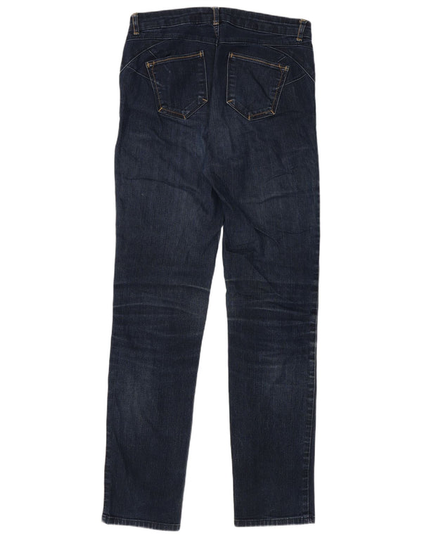 Calça jeans feminina Marks & Spencer Per Una Slim W28 L30 azul marinho algodão