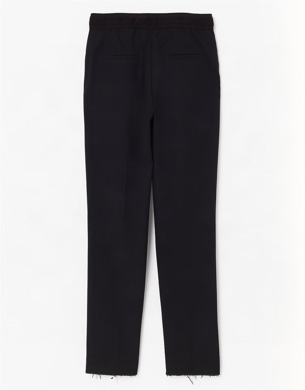 Zara Calça Chino Feminina Slim Médio W28 L28 Algodão Azul Marinho
