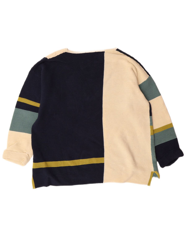 WHITE STUFF Suéter feminino com gola canoa UK 18 XL multicolorido