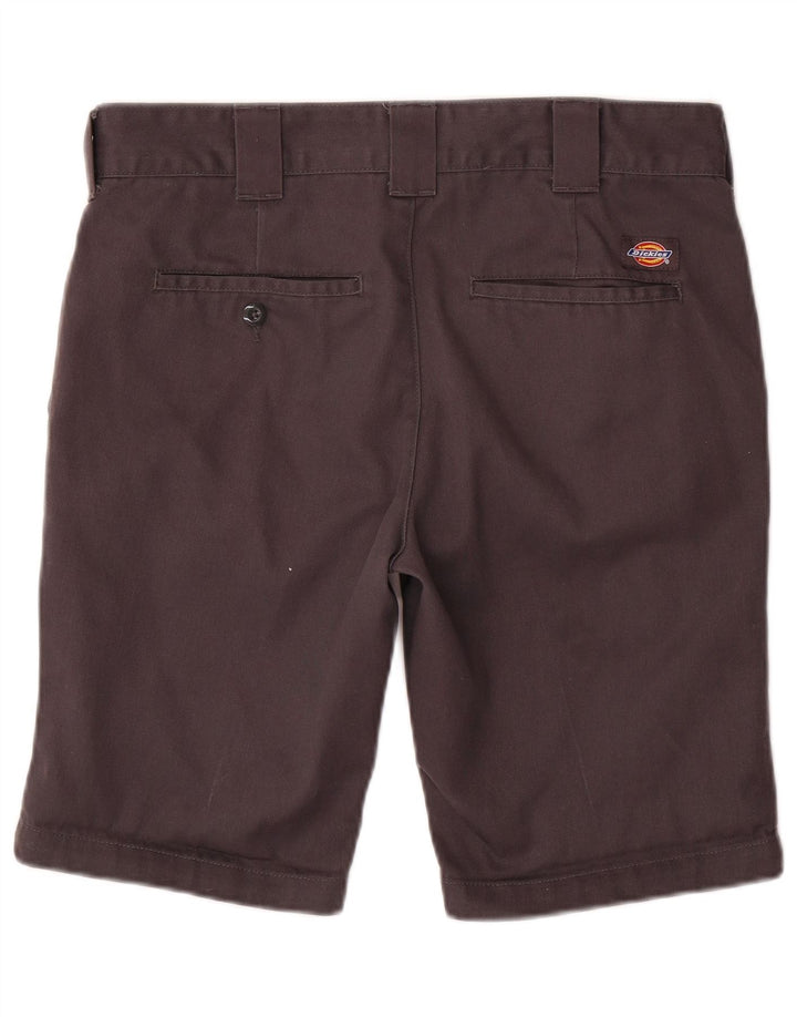 DICKIES Mens Slim Fit Chino Shorts W30 Algodão Cinza Médio