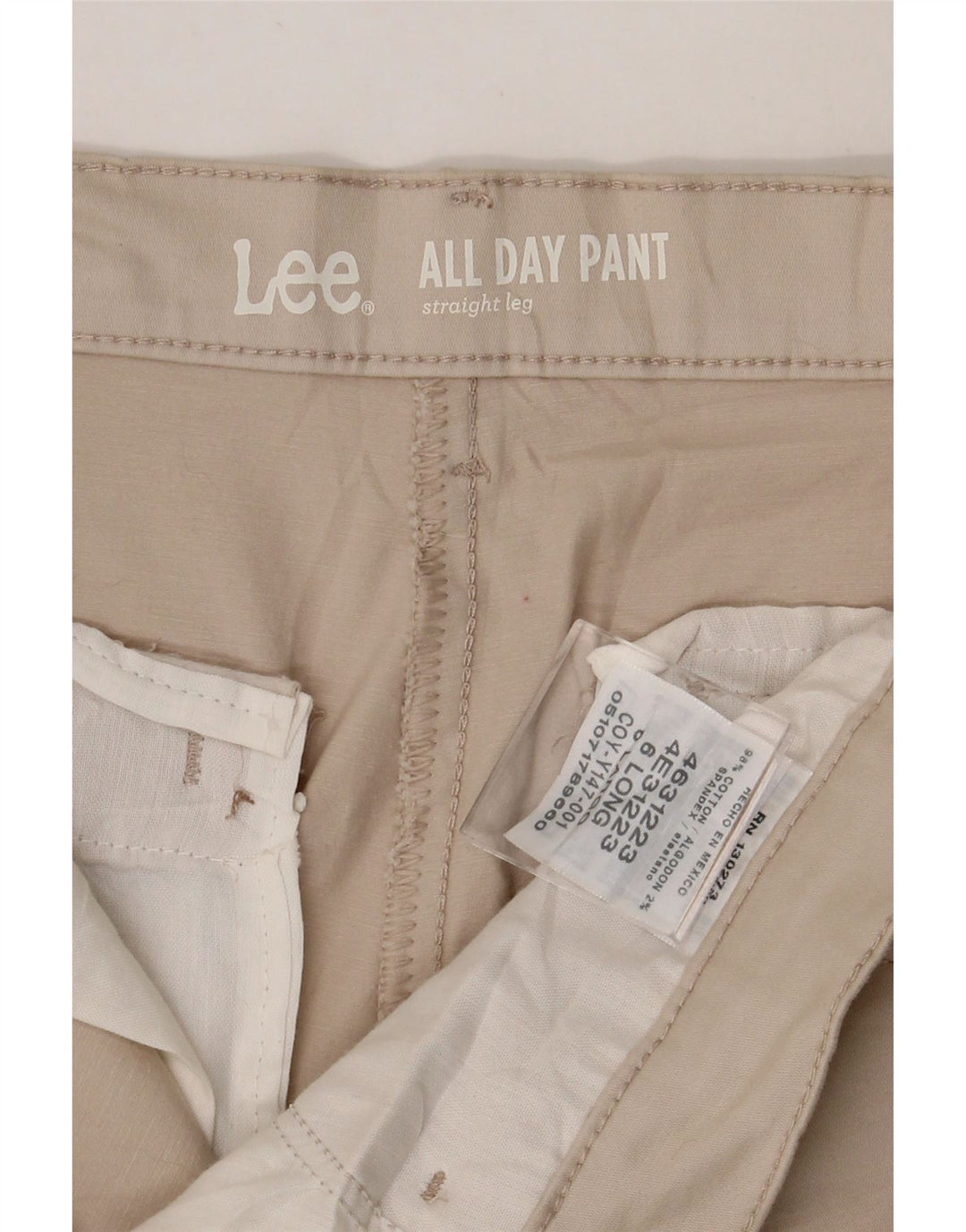 LEE Womens Straight Casual Trousers US 6 Medium W30 L32 Beige Cotton Vintage Lee and Second-Hand Lee from Messina Hembry 