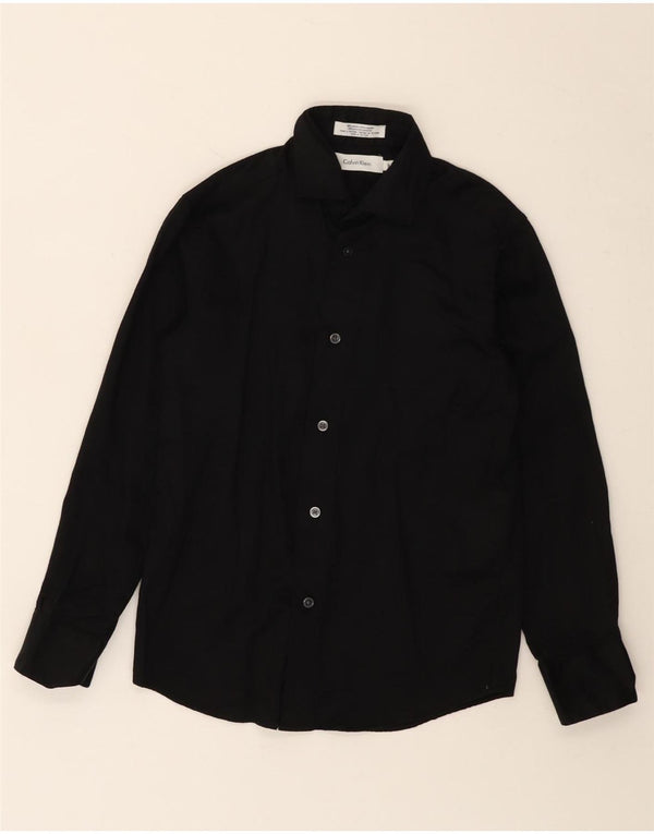 Camisa masculina CALVIN KLEIN 7-8 anos algodão preto
